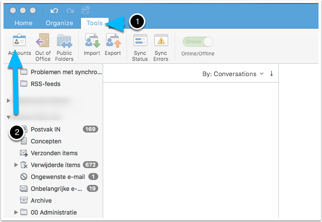 add shared mailbox in outlook 2016 mac